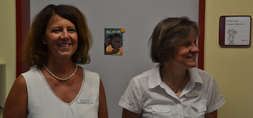 Die Kolleginnen aus der GKKP: Frau Wilke (li) & Frau Galm