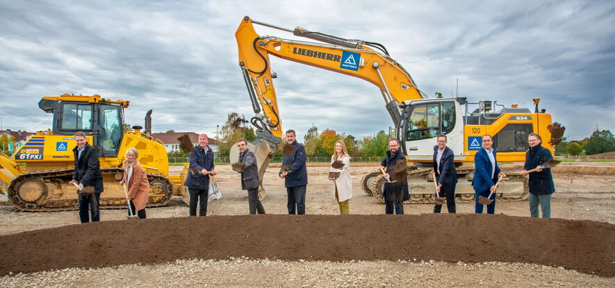 offizieller Spatenstich - Bild: Ulrich Haas (14.10.2024)